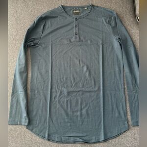 Cuts Men's Dark Teal Long Sleeve Tee